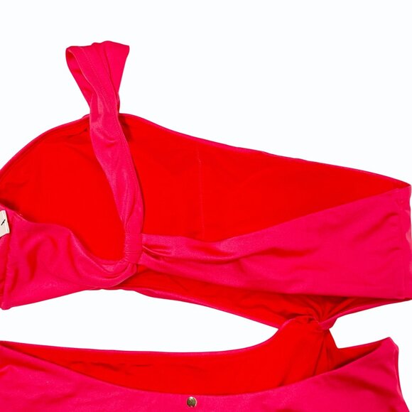 Victorias Secret Swim Twist 1 Shoulder Monokini‎ Womens XXL 1Piece Swimsuit Red - Picture 7 of 12